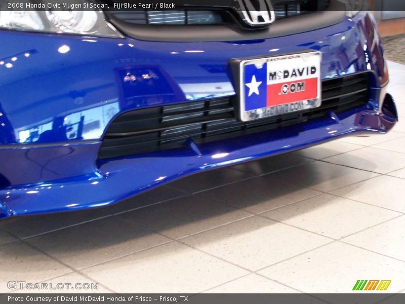 Fiji Blue Pearl / Black 2008 Honda Civic Mugen Si Sedan