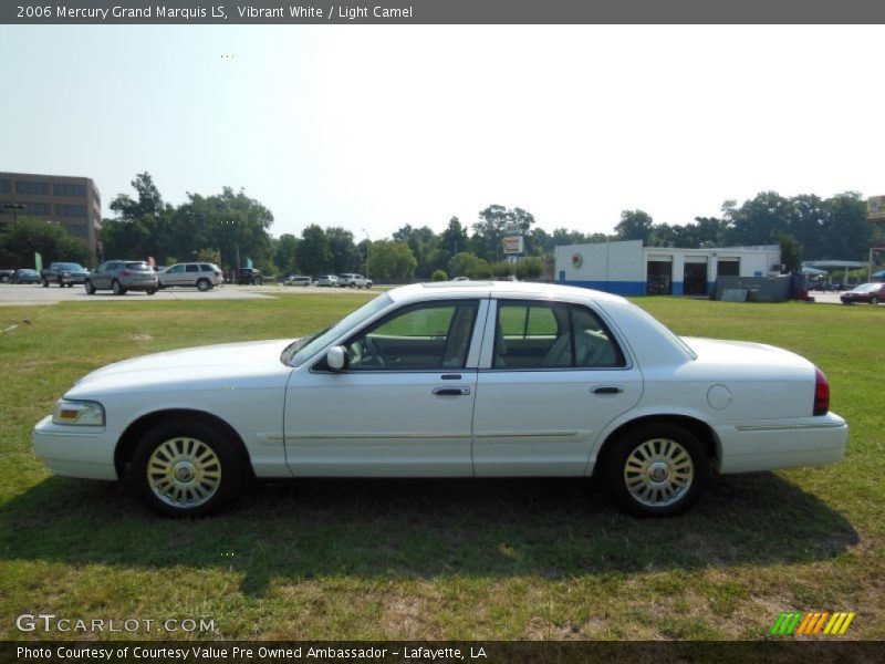 Vibrant White / Light Camel 2006 Mercury Grand Marquis LS