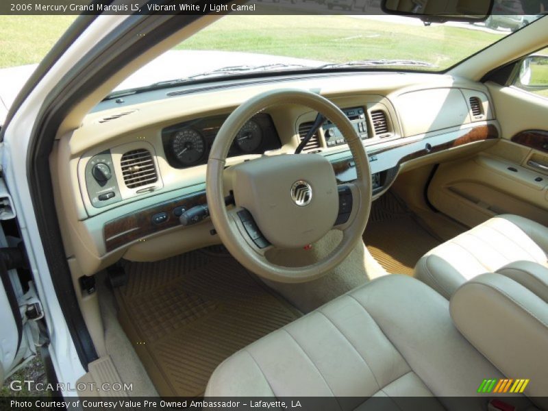 Vibrant White / Light Camel 2006 Mercury Grand Marquis LS