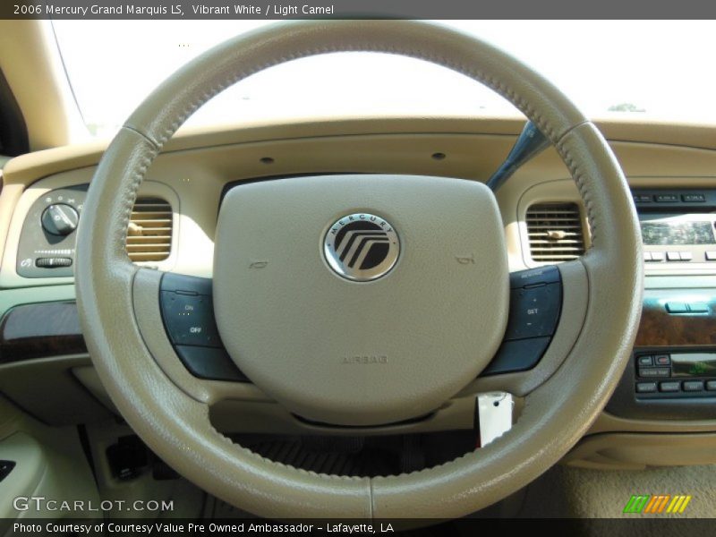 Vibrant White / Light Camel 2006 Mercury Grand Marquis LS