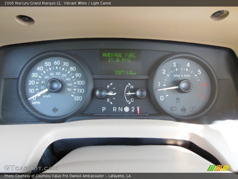 Vibrant White / Light Camel 2006 Mercury Grand Marquis LS