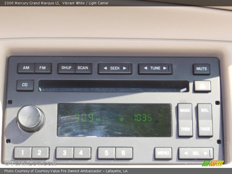 Vibrant White / Light Camel 2006 Mercury Grand Marquis LS