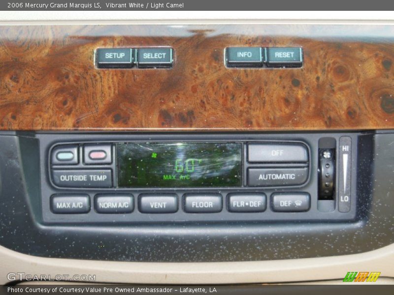 Vibrant White / Light Camel 2006 Mercury Grand Marquis LS