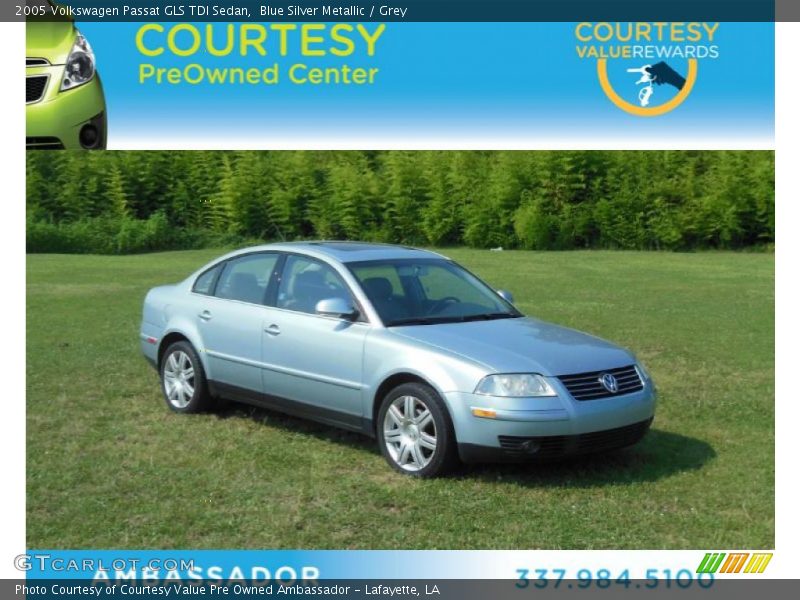 Blue Silver Metallic / Grey 2005 Volkswagen Passat GLS TDI Sedan