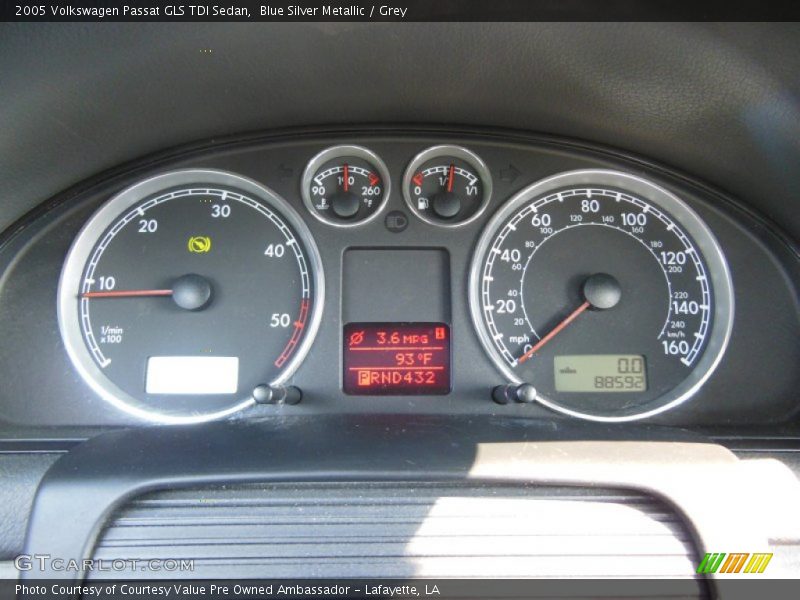 Blue Silver Metallic / Grey 2005 Volkswagen Passat GLS TDI Sedan