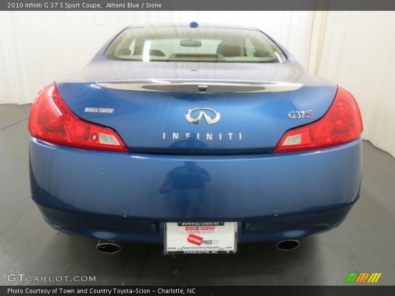 Athens Blue / Stone 2010 Infiniti G 37 S Sport Coupe