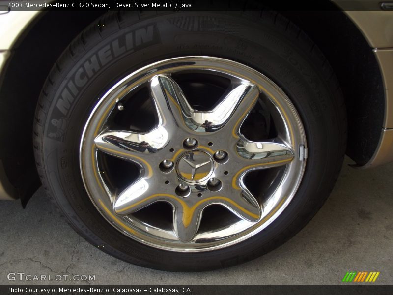 Desert Silver Metallic / Java 2003 Mercedes-Benz C 320 Sedan