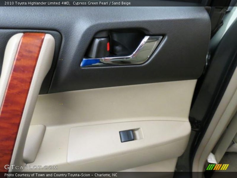 Cypress Green Pearl / Sand Beige 2010 Toyota Highlander Limited 4WD