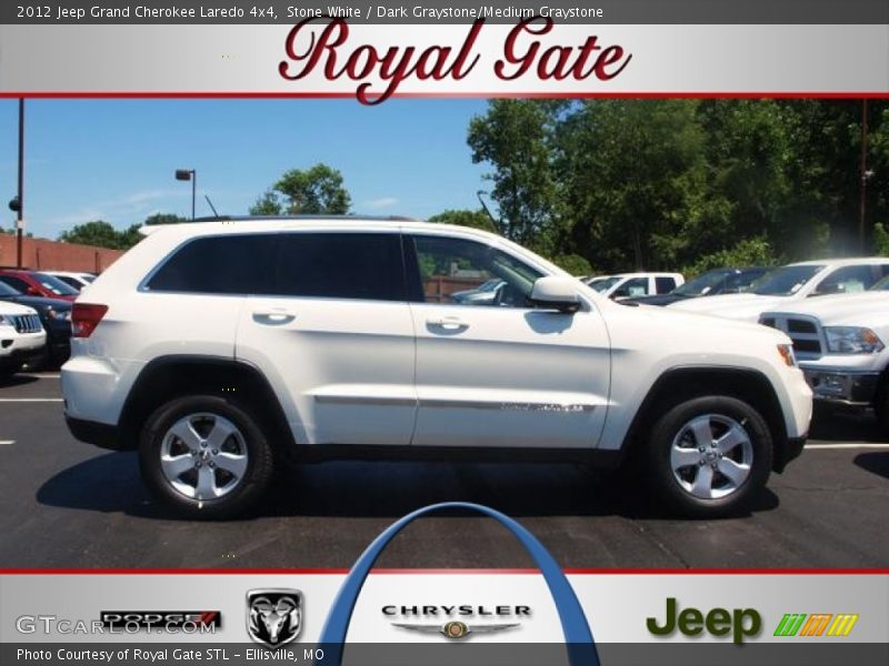 Stone White / Dark Graystone/Medium Graystone 2012 Jeep Grand Cherokee Laredo 4x4