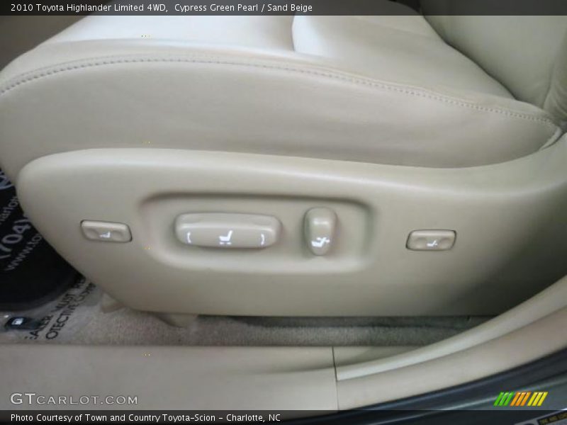 Cypress Green Pearl / Sand Beige 2010 Toyota Highlander Limited 4WD