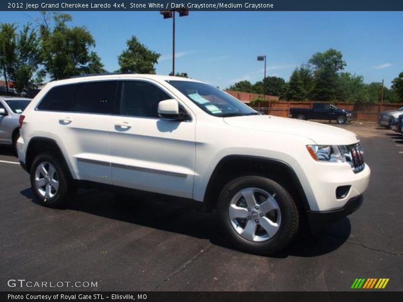 Stone White / Dark Graystone/Medium Graystone 2012 Jeep Grand Cherokee Laredo 4x4