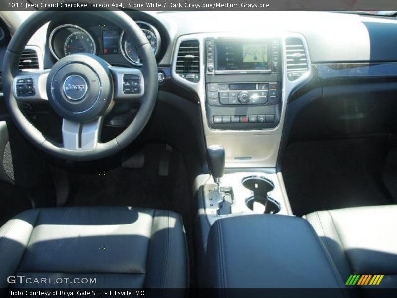 Stone White / Dark Graystone/Medium Graystone 2012 Jeep Grand Cherokee Laredo 4x4
