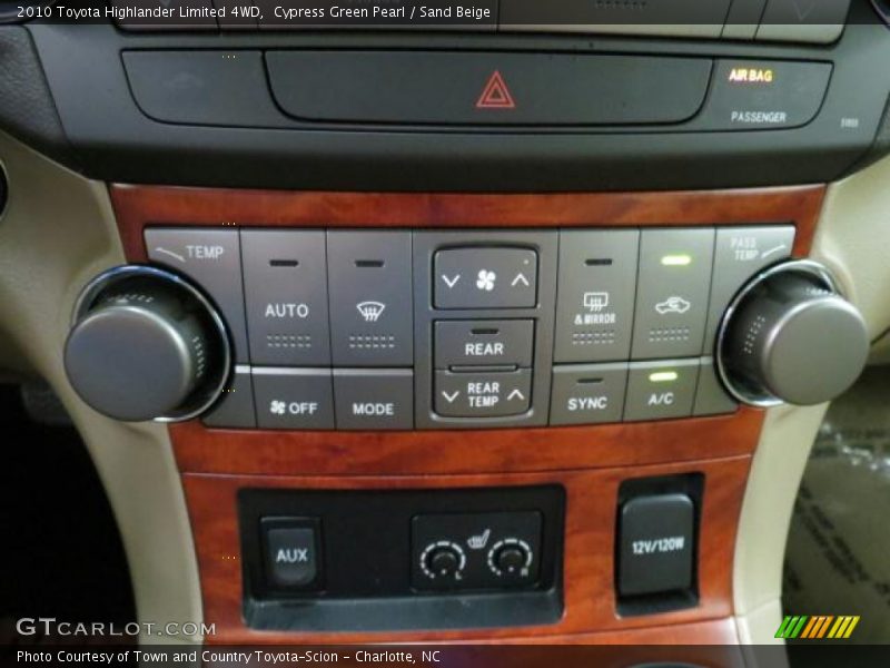 Cypress Green Pearl / Sand Beige 2010 Toyota Highlander Limited 4WD
