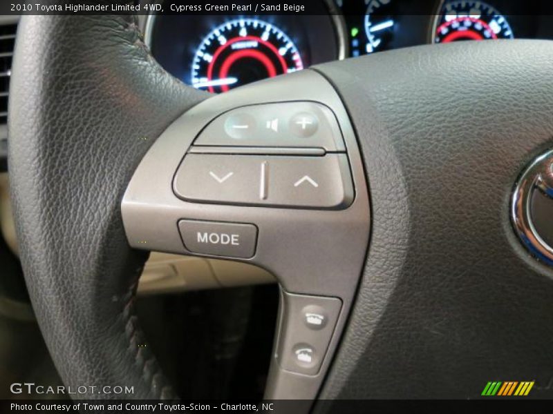 Cypress Green Pearl / Sand Beige 2010 Toyota Highlander Limited 4WD