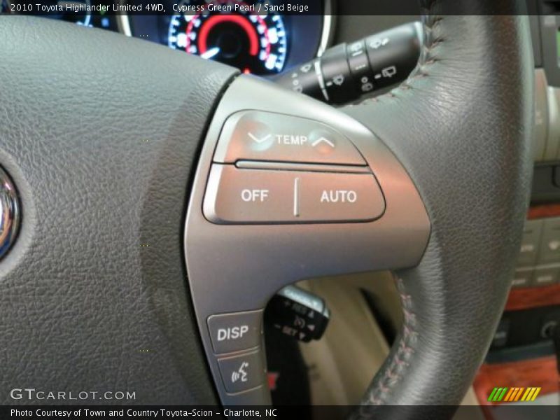 Cypress Green Pearl / Sand Beige 2010 Toyota Highlander Limited 4WD