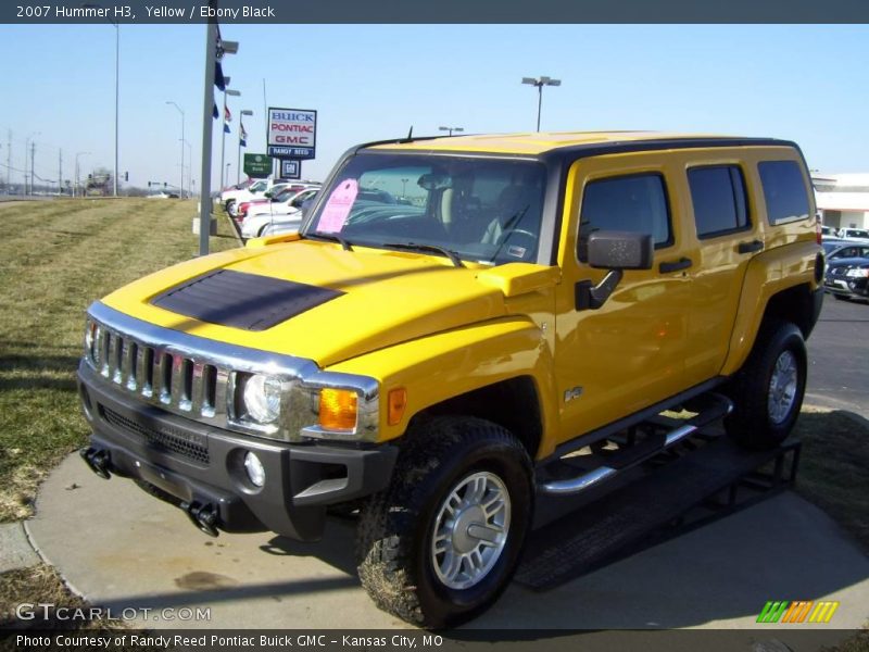 Yellow / Ebony Black 2007 Hummer H3