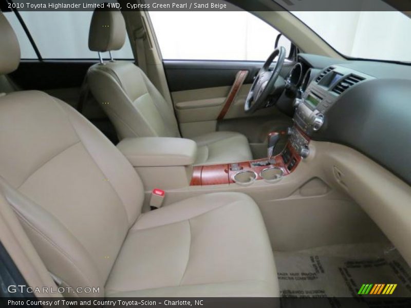 Cypress Green Pearl / Sand Beige 2010 Toyota Highlander Limited 4WD