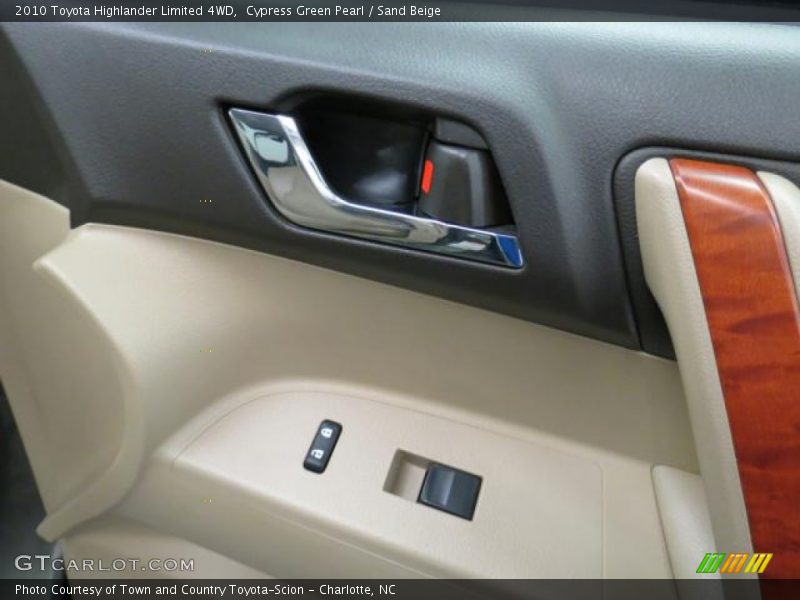 Cypress Green Pearl / Sand Beige 2010 Toyota Highlander Limited 4WD