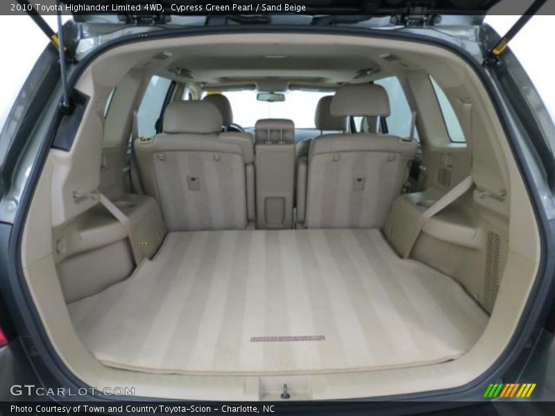 Cypress Green Pearl / Sand Beige 2010 Toyota Highlander Limited 4WD