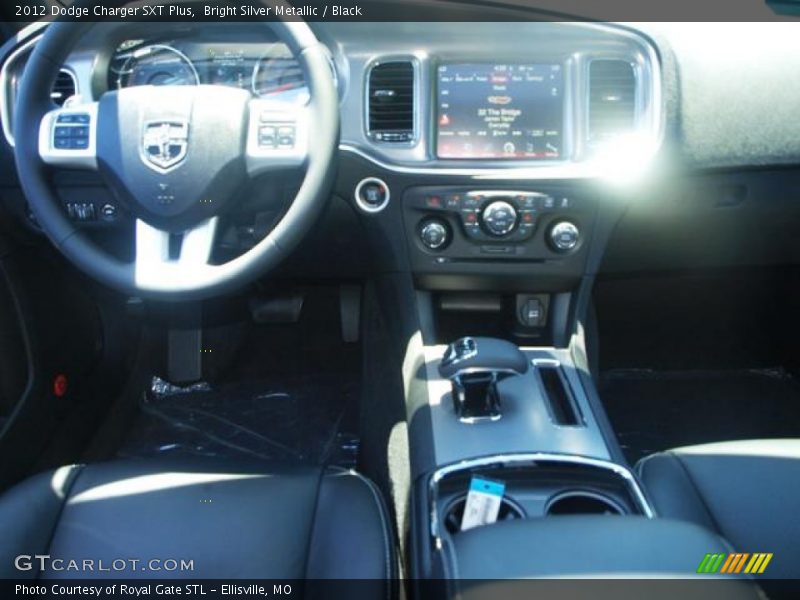 Bright Silver Metallic / Black 2012 Dodge Charger SXT Plus