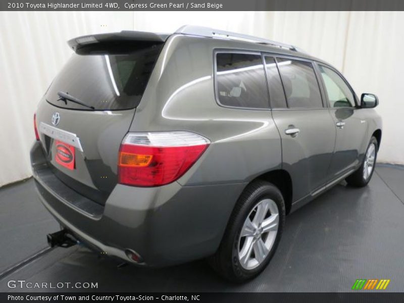 Cypress Green Pearl / Sand Beige 2010 Toyota Highlander Limited 4WD