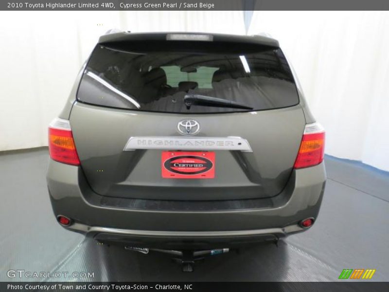 Cypress Green Pearl / Sand Beige 2010 Toyota Highlander Limited 4WD