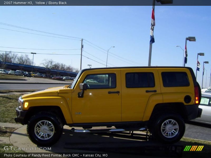 Yellow / Ebony Black 2007 Hummer H3