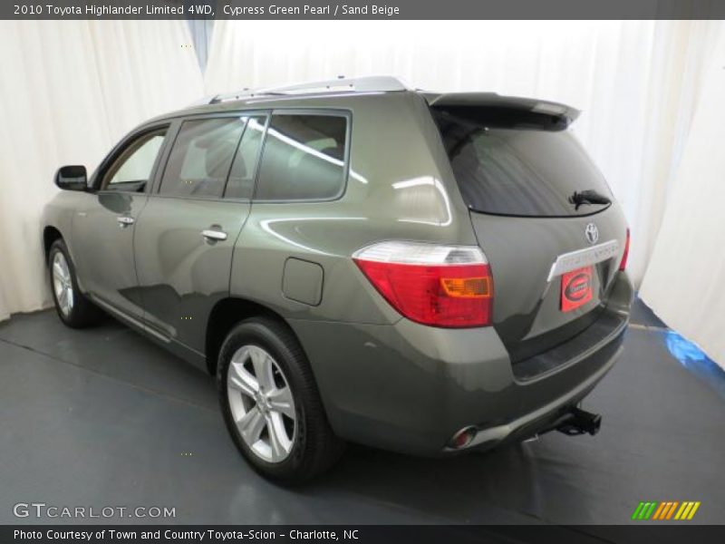 Cypress Green Pearl / Sand Beige 2010 Toyota Highlander Limited 4WD