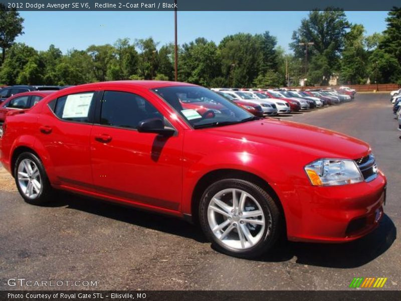 Redline 2-Coat Pearl / Black 2012 Dodge Avenger SE V6