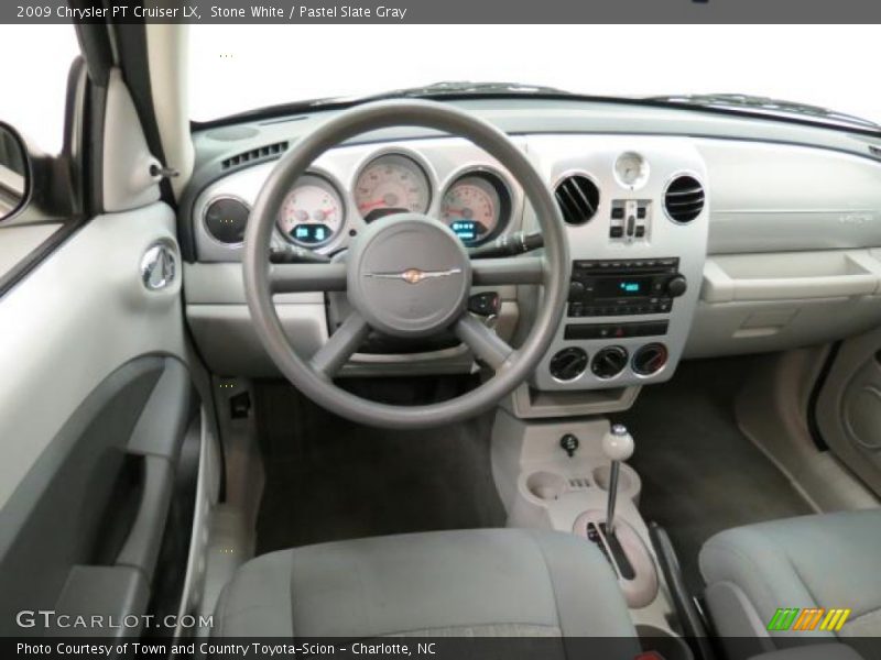 Stone White / Pastel Slate Gray 2009 Chrysler PT Cruiser LX