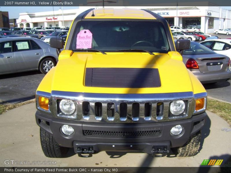 Yellow / Ebony Black 2007 Hummer H3
