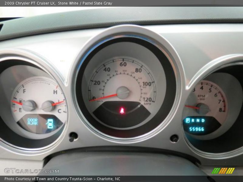Stone White / Pastel Slate Gray 2009 Chrysler PT Cruiser LX