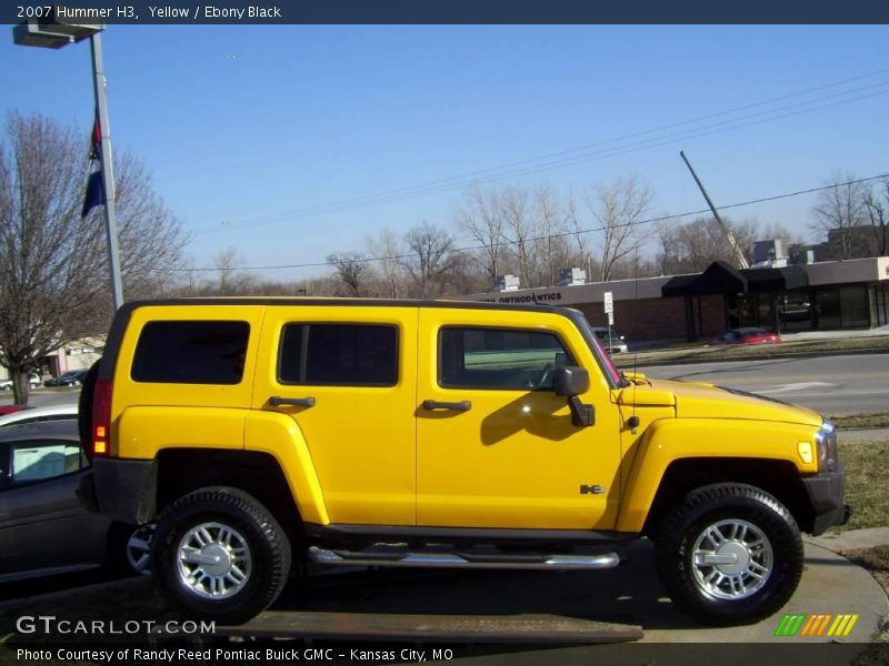 Yellow / Ebony Black 2007 Hummer H3