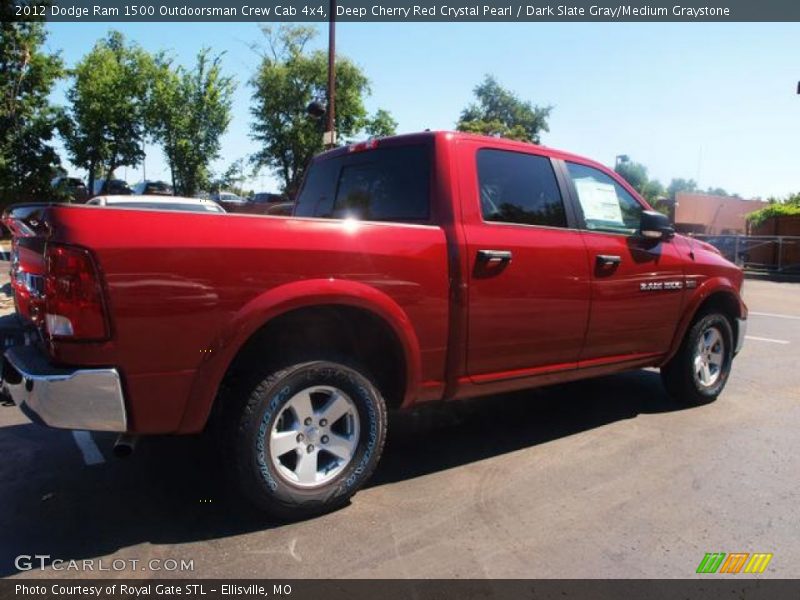 Deep Cherry Red Crystal Pearl / Dark Slate Gray/Medium Graystone 2012 Dodge Ram 1500 Outdoorsman Crew Cab 4x4