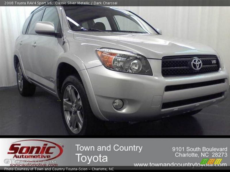 Classic Silver Metallic / Dark Charcoal 2008 Toyota RAV4 Sport V6
