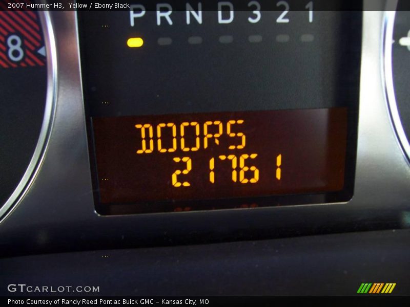 Yellow / Ebony Black 2007 Hummer H3