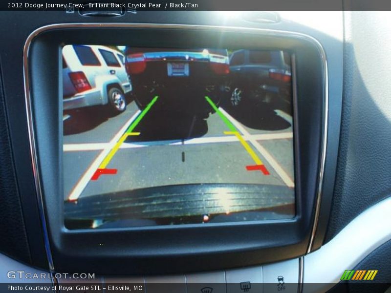 Brilliant Black Crystal Pearl / Black/Tan 2012 Dodge Journey Crew