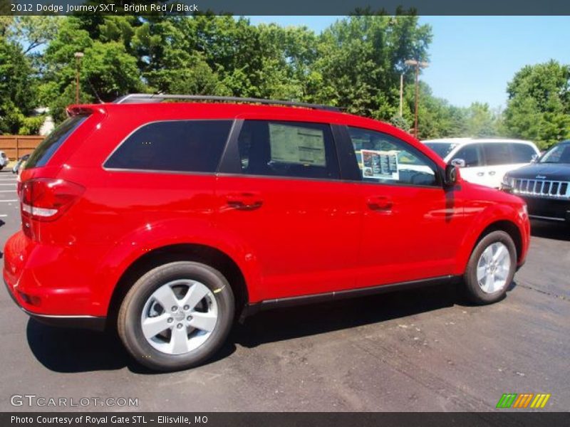 Bright Red / Black 2012 Dodge Journey SXT