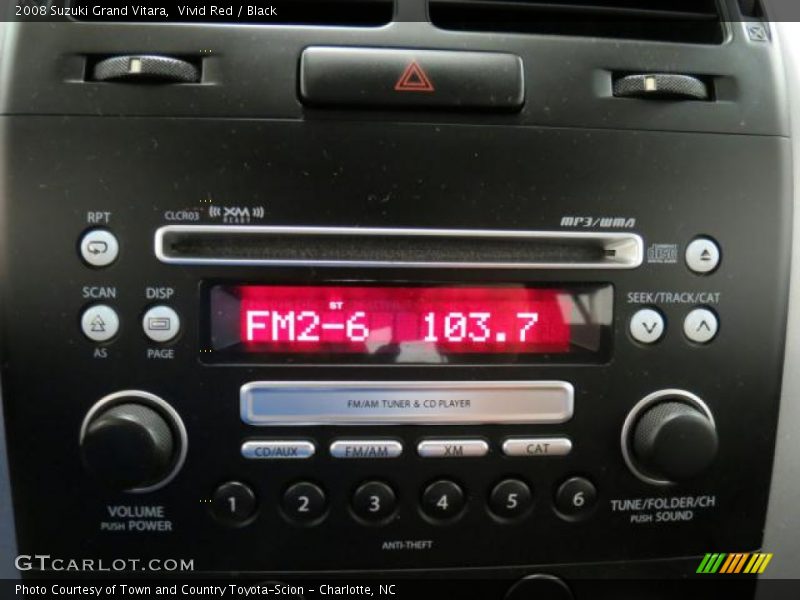 Vivid Red / Black 2008 Suzuki Grand Vitara