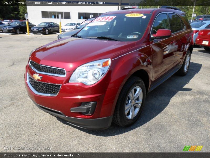 Cardinal Red Metallic / Jet Black 2012 Chevrolet Equinox LT AWD