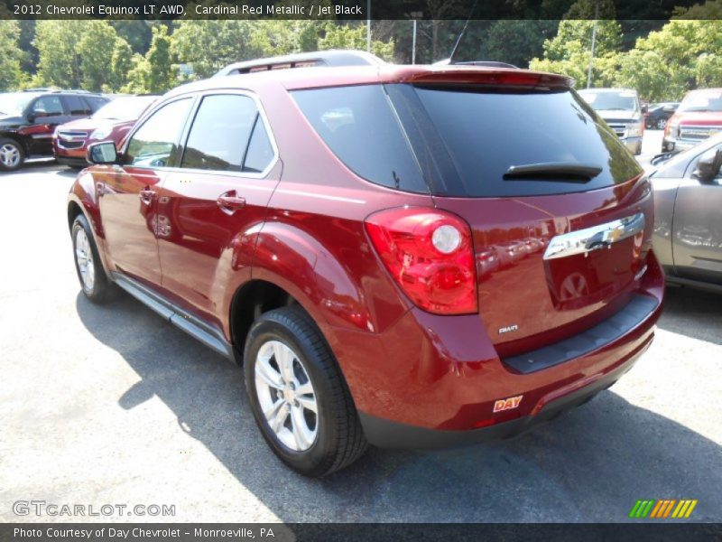 Cardinal Red Metallic / Jet Black 2012 Chevrolet Equinox LT AWD