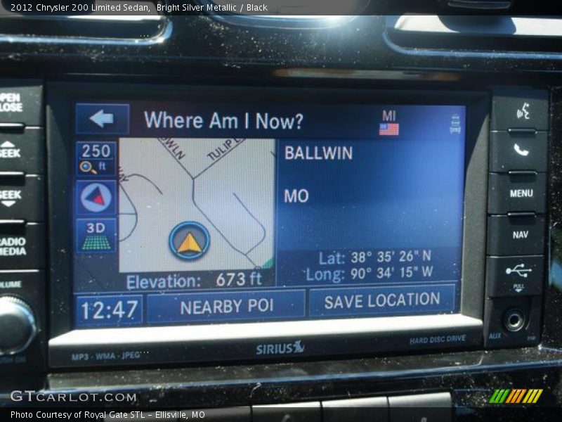 Bright Silver Metallic / Black 2012 Chrysler 200 Limited Sedan