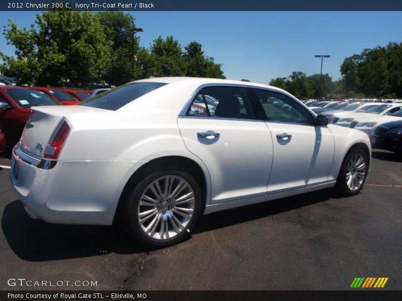 Ivory Tri-Coat Pearl / Black 2012 Chrysler 300 C