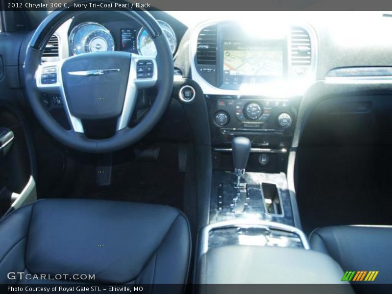 Ivory Tri-Coat Pearl / Black 2012 Chrysler 300 C
