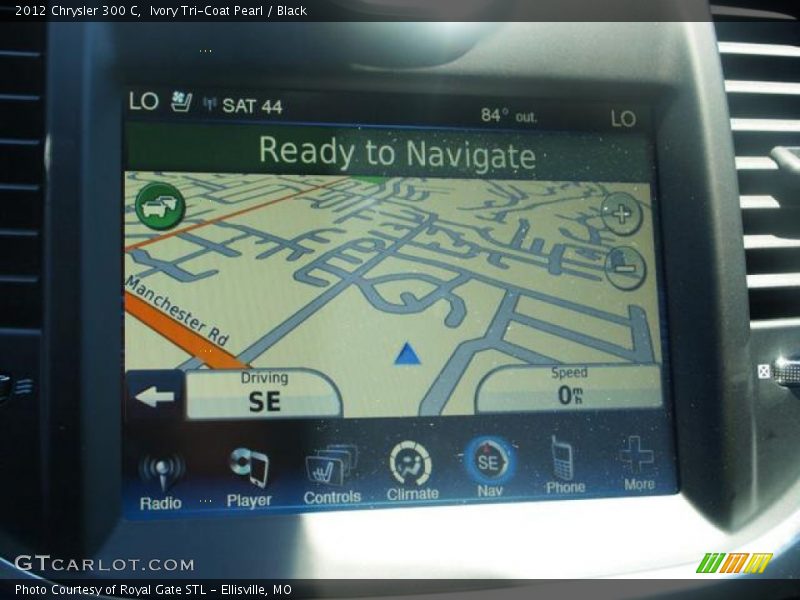 Ivory Tri-Coat Pearl / Black 2012 Chrysler 300 C