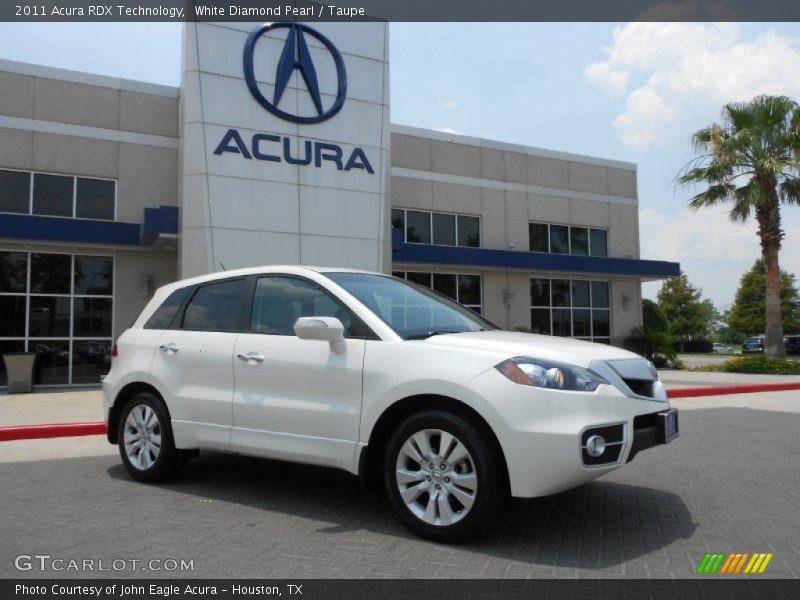 White Diamond Pearl / Taupe 2011 Acura RDX Technology