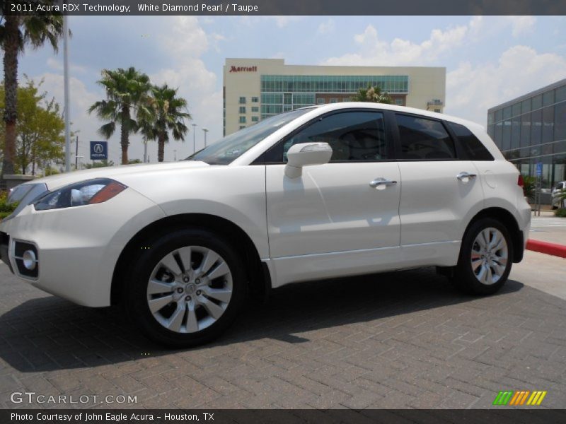 White Diamond Pearl / Taupe 2011 Acura RDX Technology