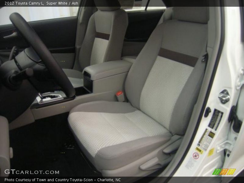 Super White / Ash 2012 Toyota Camry L