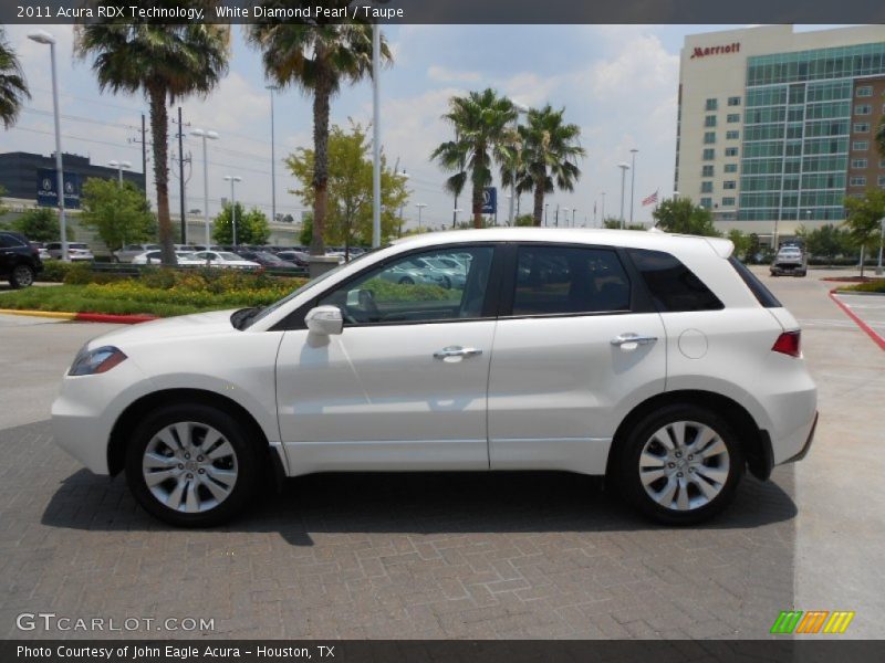 White Diamond Pearl / Taupe 2011 Acura RDX Technology