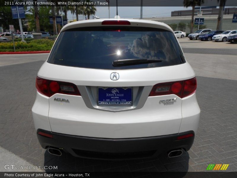 White Diamond Pearl / Taupe 2011 Acura RDX Technology